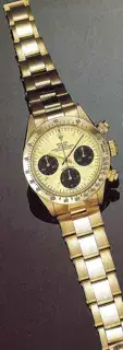 Rolex Rolex Daytona 6265 36mm Yellow gold Black · 6265