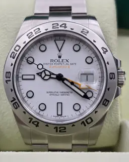 Rolex Rolex Explorer II 216570 42mm Stainless steel White · 216570