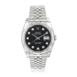 Rolex Rolex Datejust 116234 36mm Stainless steel and 18k white gold Black