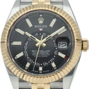 Rolex Rolex Sky-Dweller 336933 Yellow gold and Stainless steel Black
