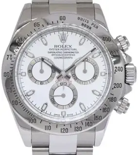 Rolex Rolex Daytona 116520-0016 40mm Stainless steel White