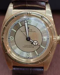 Rolex Rolex Oyster Perpetual 3372 33mm Rose gold Silver