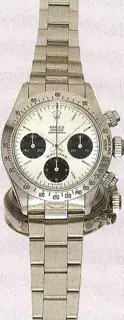 Rolex Rolex Daytona 6265 38mm Stainless steel Black and Silver