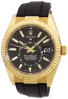 Rolex Rolex Rolex Sky-Dweller 2022 42mm Yellow gold Black