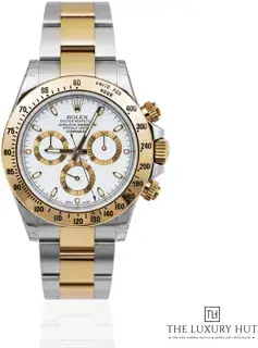 Rolex Rolex Daytona 116523 40mm Yellow gold and Stainless steel White