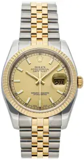 Rolex Rolex Datejust 116233-0151 36mm Stainless steel Champagne