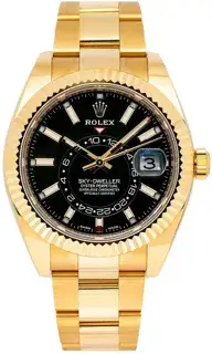 Rolex Rolex Sky-Dweller 326938 42mm Yellow gold Black