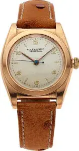 Rolex Rolex Oyster Perpetual 3131 32mm 14k rose gold White