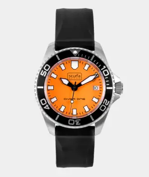 Scurfa Diver One D1-500 Titanium Orange 2021 | Scurfa Watches