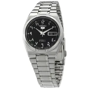 Seiko Seiko5 Automatic Black Arabic Dial Stainless Steel Men's Watch SNK063J5