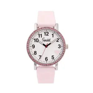 Speidel Brilliance Line Pink Crystal Heart Watch