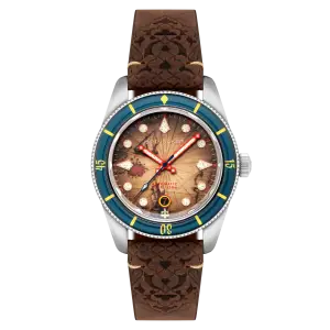 Spinnaker Ottoman Blue