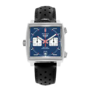 TAG Heuer TAG Heuer Monaco Calibre 11CAW211P.FC6356 33mm Blue Steel Mens Watch 2017