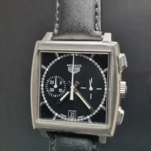 TAG Heuer TAG Heuer Monaco CS 2110 38mm Stainless steel Black