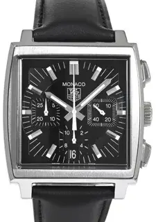 TAG Heuer TAG Heuer Monaco CW2111 38mm Stainless steel Black