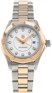 TAG Heuer TAG Heuer Aquaracer WAP1451.BD0837 27mm Rose gold and Stainless steel White