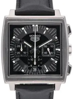 TAG Heuer TAG Heuer Monaco CS2111 38mm Stainless steel Black