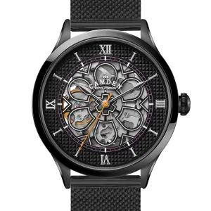 The Camden Watch Company No.274 Skeleton Black on Mesh