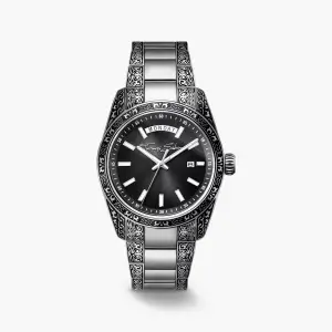 Thomas Sabo Watch Rebel at Heart Revive 40 mm Stainless Steel Black, Engraved Design