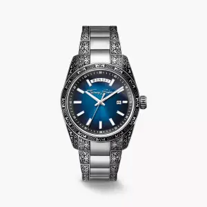 Thomas Sabo Watch Rebel at Heart Revive 40 mm Stainless Steel Midnight Blue, Engraved Design