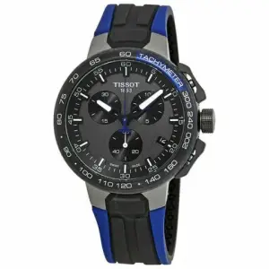 Tissot Tissot T-Race CyclingMens Black & Blue Rubber Strap Watch T1114173744106