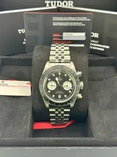 Tudor Tudor Black Bay Chrono 41mm Stainless steel and Aluminium Black