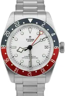 Tudor Tudor Black Bay GMT 79830 RB 41mm Stainless steel Silver and White
