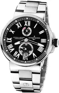 Ulysse Nardin Ulysse Nardin Marine Chronometer Manufacture 1183-122-7M/42 45mm Stainless steel Black