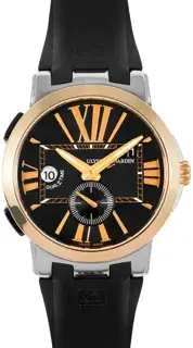 Ulysse Nardin Ulysse Nardin Executive 245-00/42-INDIA 43mm Rose gold and Stainless steel Black