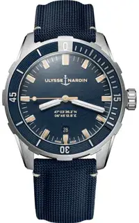 Ulysse Nardin Ulysse Nardin Diver 8163-175/93 42mm Stainless steel Blue