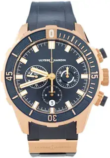Ulysse Nardin Ulysse Nardin Diver 1502-170-3/93 44mm Rose gold Blue