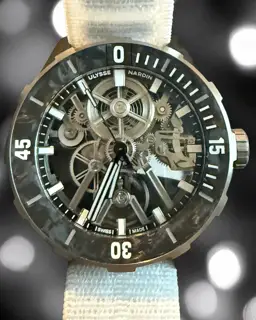 Ulysse Nardin Ulysse Nardin Diver 3743-170-2A/0A 44mm Carbon fiber Skeletonized