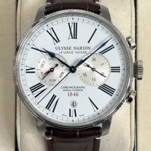 Ulysse Nardin Ulysse Nardin Marine 1533-320LE-0A-175/1A Stainless steel White