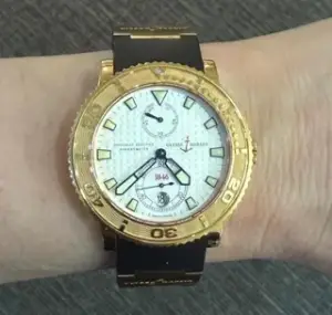 Ulysse Nardin Ulysse Nardin Maxi Marine 266-58 40mm Rose gold and Yellow gold White