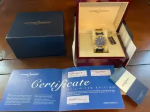 Ulysse Nardin Ulysse Nardin Marine 266-58-LE-3 43mm Yellow gold Blue