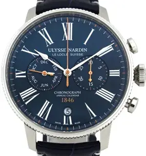 Ulysse Nardin Ulysse Nardin Marine Torpilleur 1533-320LE-3A-175 44mm Stainless steel Blue