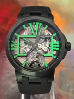 Ulysse Nardin Ulysse Nardin Executive 1713-139LE/BLACK-GREEN 45mm Titanium Black