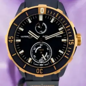 Ulysse Nardin Ulysse Nardin Diver 1185-170-3/BLUE 44mm Rose gold and Titanium Blue