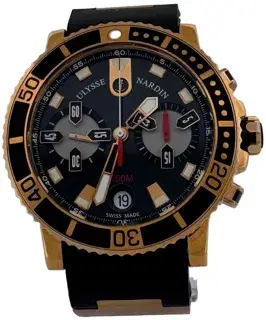 Ulysse Nardin Ulysse Nardin Maxi Marine 8006-102-3A/926 43mm Rose gold Black