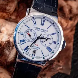 Ulysse Nardin Ulysse Nardin Marine Chronograph 1533-150-3/E0 43mm Stainless steel White