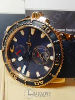Ulysse Nardin Ulysse Nardin Maxi Marine 266-36le-3 43mm Rose gold Blue