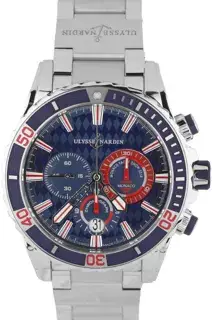 Ulysse Nardin Ulysse Nardin Diver Chronograph 1503-151-7M/93-MON 44mm Stainless steel Blue