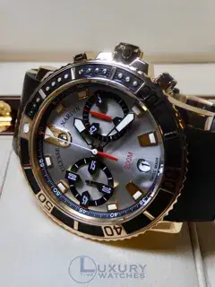 Ulysse Nardin Ulysse Nardin Maxi Marine 8005-102 42.5mm Rose gold Silver