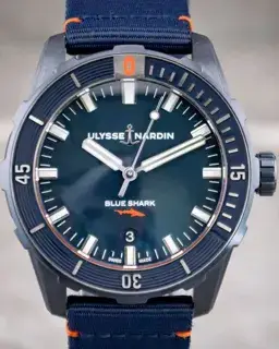 Ulysse Nardin Ulysse Nardin Diver 8163-175LE/93-BLUESHARK 42mm Stainless steel Blue
