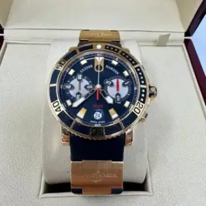 Ulysse Nardin Ulysse Nardin Maxi Marine Diver 8006-102-3A/92 42.5mm Rose gold Black
