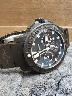 Ulysse Nardin Ulysse Nardin Maxi Marine 353-92-3C 46mm Vulcanized Steel Black