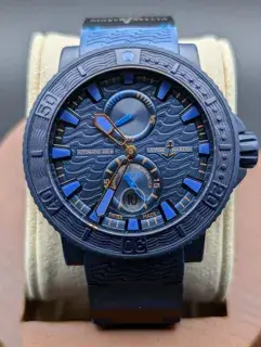 Ulysse Nardin Ulysse Nardin Maxi Marine Diver 263-99LE-3C 46mm rubberized blue titanium alloy Blue