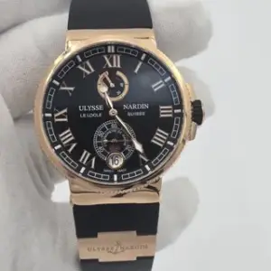Ulysse Nardin Ulysse Nardin Marine Chronometer Manufacture 1186-126-3/42 43mm Rose gold Black