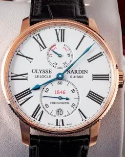 Ulysse Nardin Ulysse Nardin Marine 1182-310/40 42mm Rose gold White