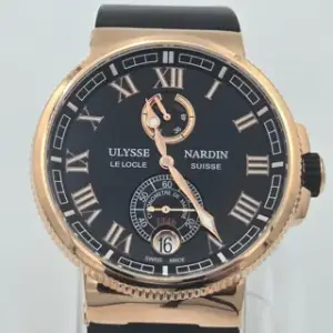 Ulysse Nardin Ulysse Nardin Marine Chronometer Manufacture 1186-126-3/43 43mm Rose gold Blue